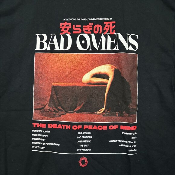 Bad Omens The Death of Peace of Mind Tshirt size large - Picture 2 of 4